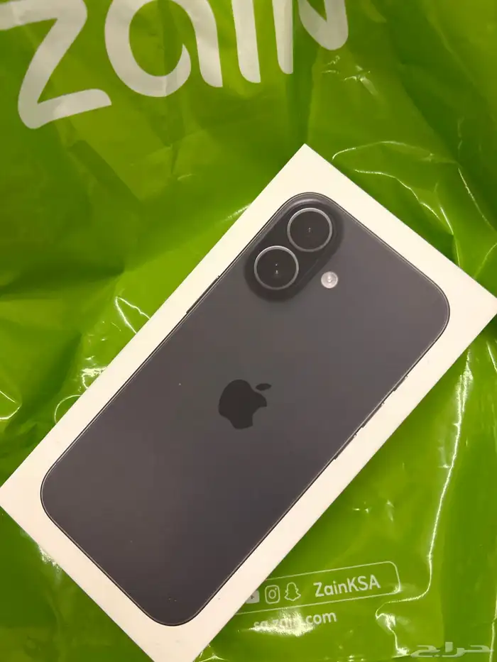 ايفون 17 اسود 256 ضمان زين جديد 0