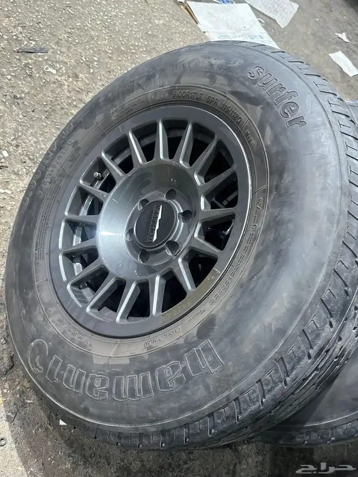 كفرات شاهين هامان مع جنوط ميثود 6 مسمار مقاس 17 28