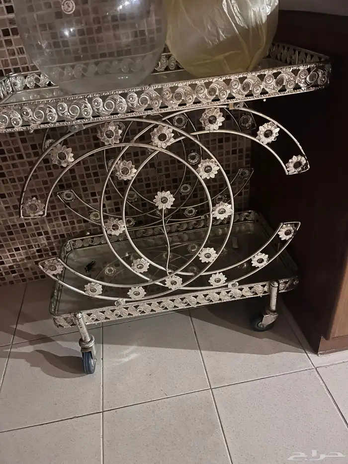 صوفه طاولة خدمه عربة قهوه طابعه 4