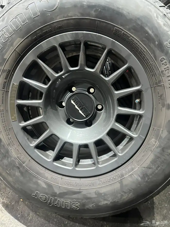 كفرات شاهين هامان مع جنوط ميثود 6 مسمار مقاس 17 11