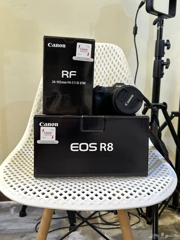 للبيع كاميرا canon EOS R8   عدسة CANON RF 24 -105 mm 0