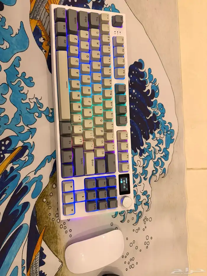 لوحة مفاتيح ميكانيكية لاسلكية RK86 RGB 75   كيبورد 0