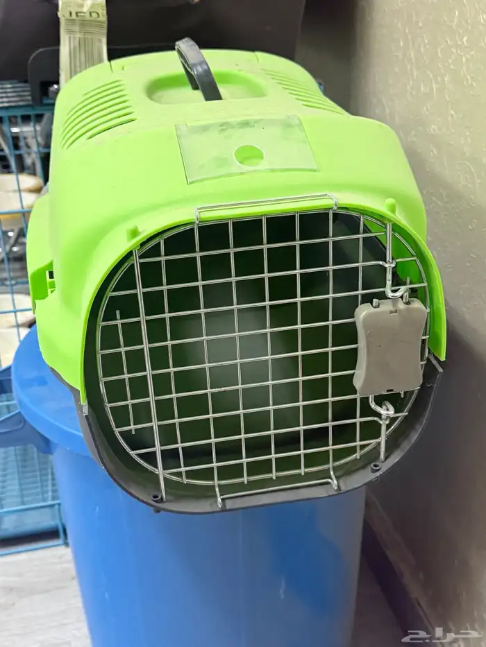 قفص وسله للتنقل للقطط 1