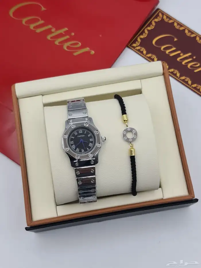 طقم نسائي سواره مع ساعه كارتير 2