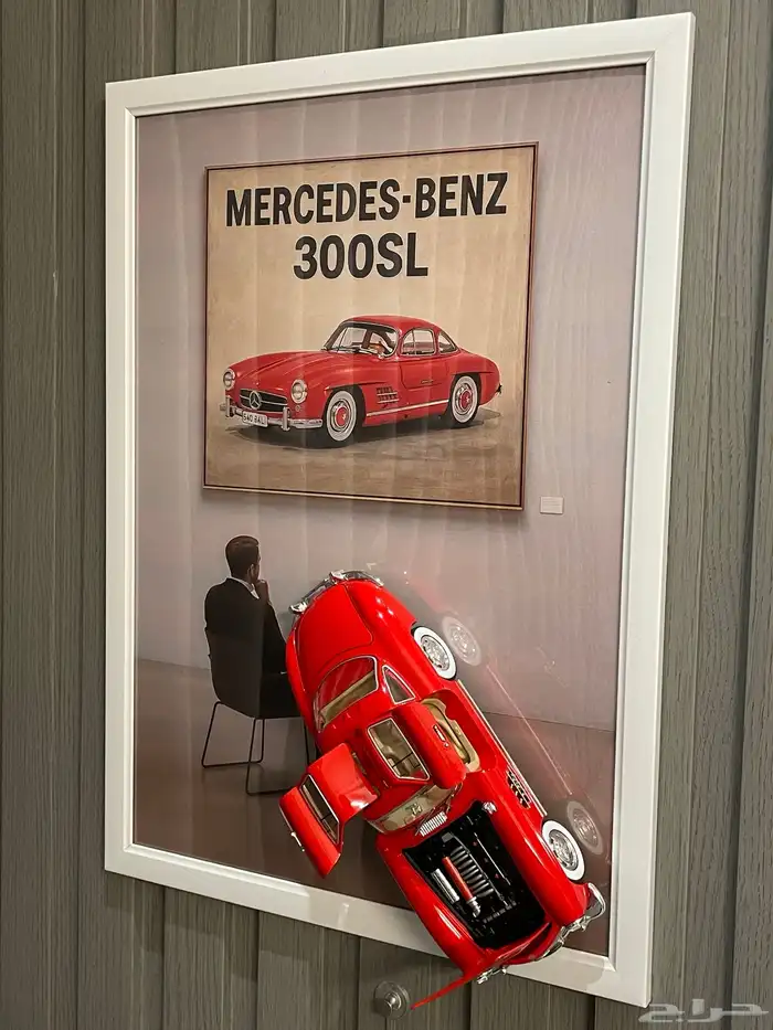 لوحة مجسم سيارة مرسيدس 1