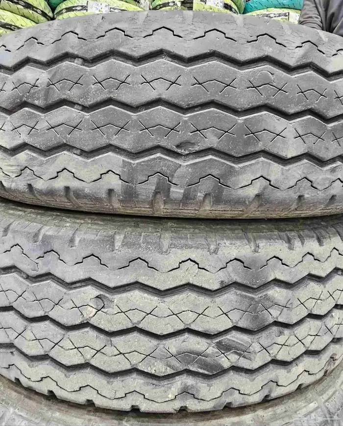 طقم كفرات جنط 15 مستخدم بهن ربع عمر اوكثر شوي 2