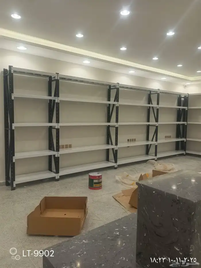 رفوف مستودعات.رفوف مكاتب عمق 40 رفوف صيدليات .بضاعع.جوده.واس 2