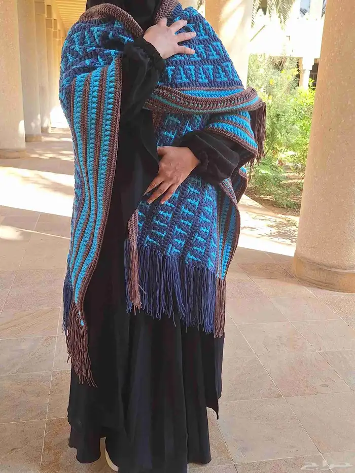 بونشو كروشيه بفن الموزيك 2