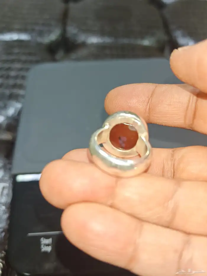 خاتم عقيق ملكى ثقيل 7