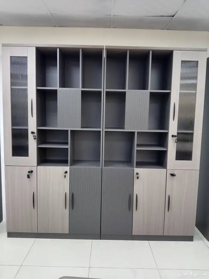 مكاتب مودرن حق مدير طقم كامل فخم مع دولاب طاولة شائي 10