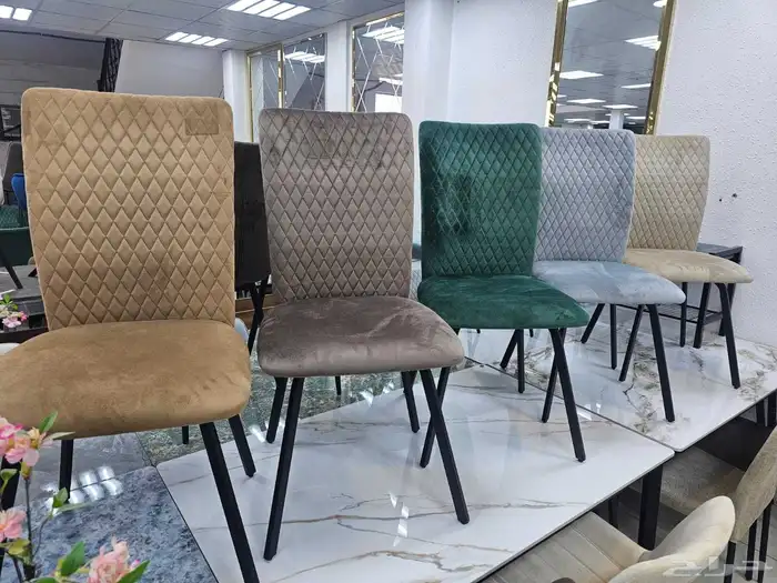 كراسي كوفي شوب قطيفة 1