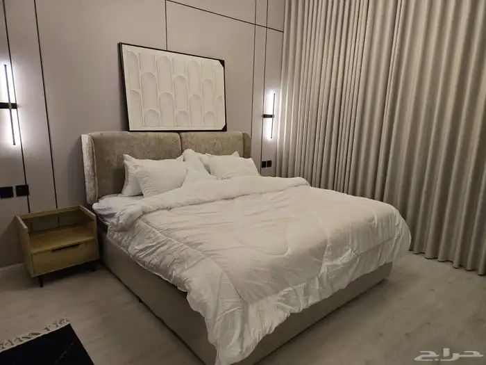 شقة مفروشة جديدة اول ساكن من غرفتين وصالة بحي الروضة 3