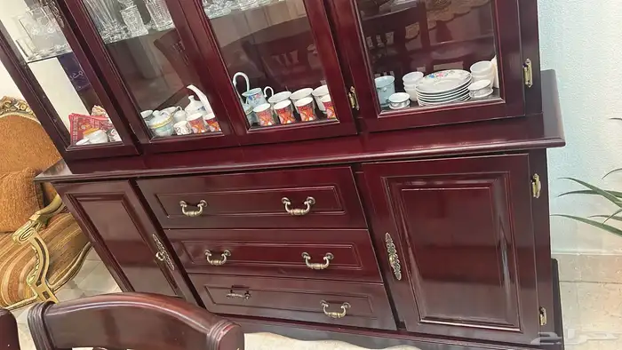 طقم سفرة مع 6 كراسي وبوفيه 1