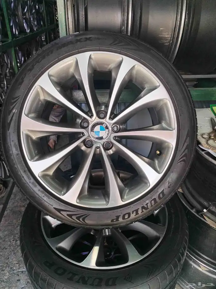 جنوط BMW مقاس 19 اصلي وكاله موديل 2015 نضيف مره شبه جديد 0