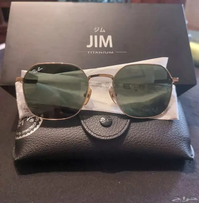 نظارة شمسية Rayban تيتانيوم يبانى 0