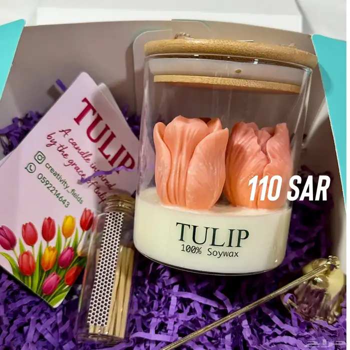 شموع فاخرة مصنوعة يدويا في ثادق 3