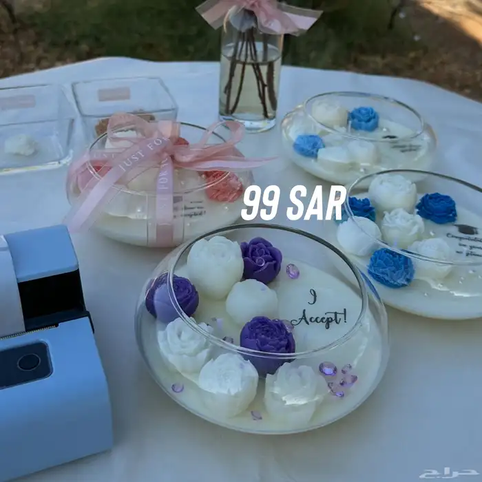 شموع فاخرة مصنوعة يدويا في ثادق 1