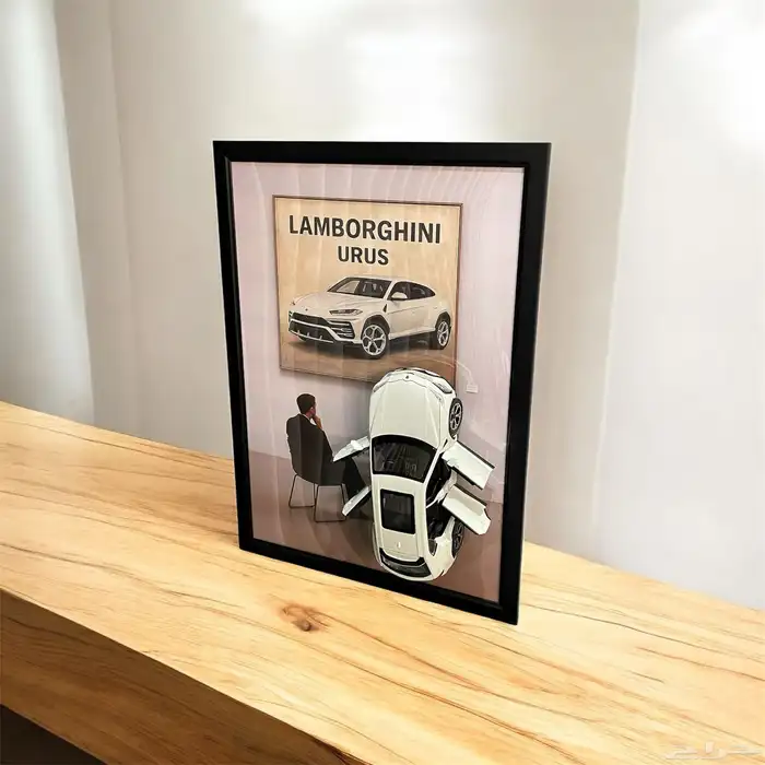 أوروس لامبورجيني لوحة داخلها مجسم 0