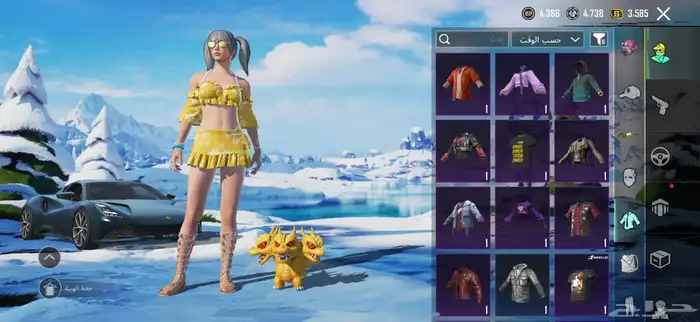 حساب ببجي ام فور ثلجي 8