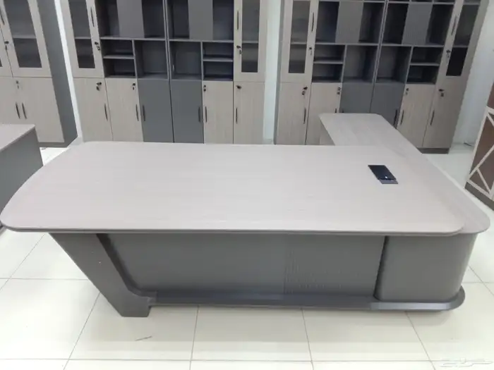 مكاتب مودرن حق مدير طقم كامل فخم مع دولاب طاولة شائي 5