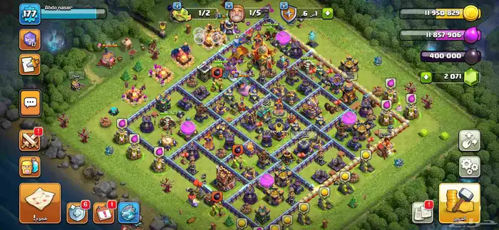 حساب كلاش اوف كلانس تاون 16 2