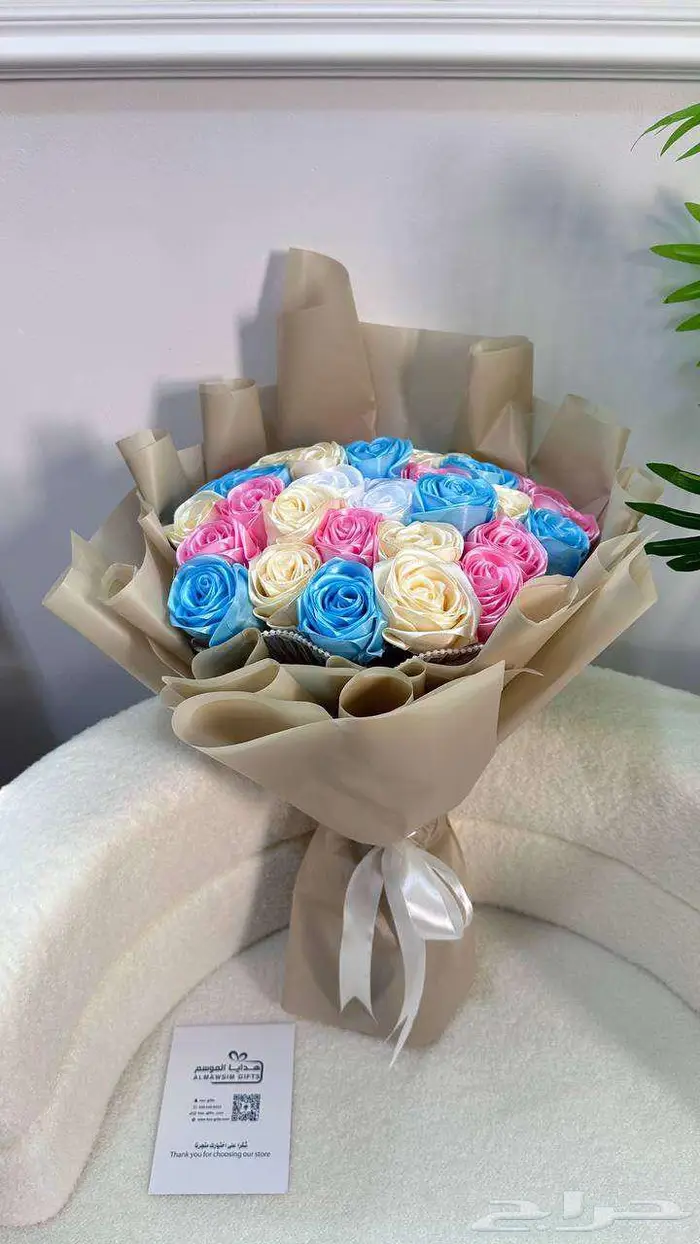 باقات ورد صناعي فاخرة من لمسة ورد 1