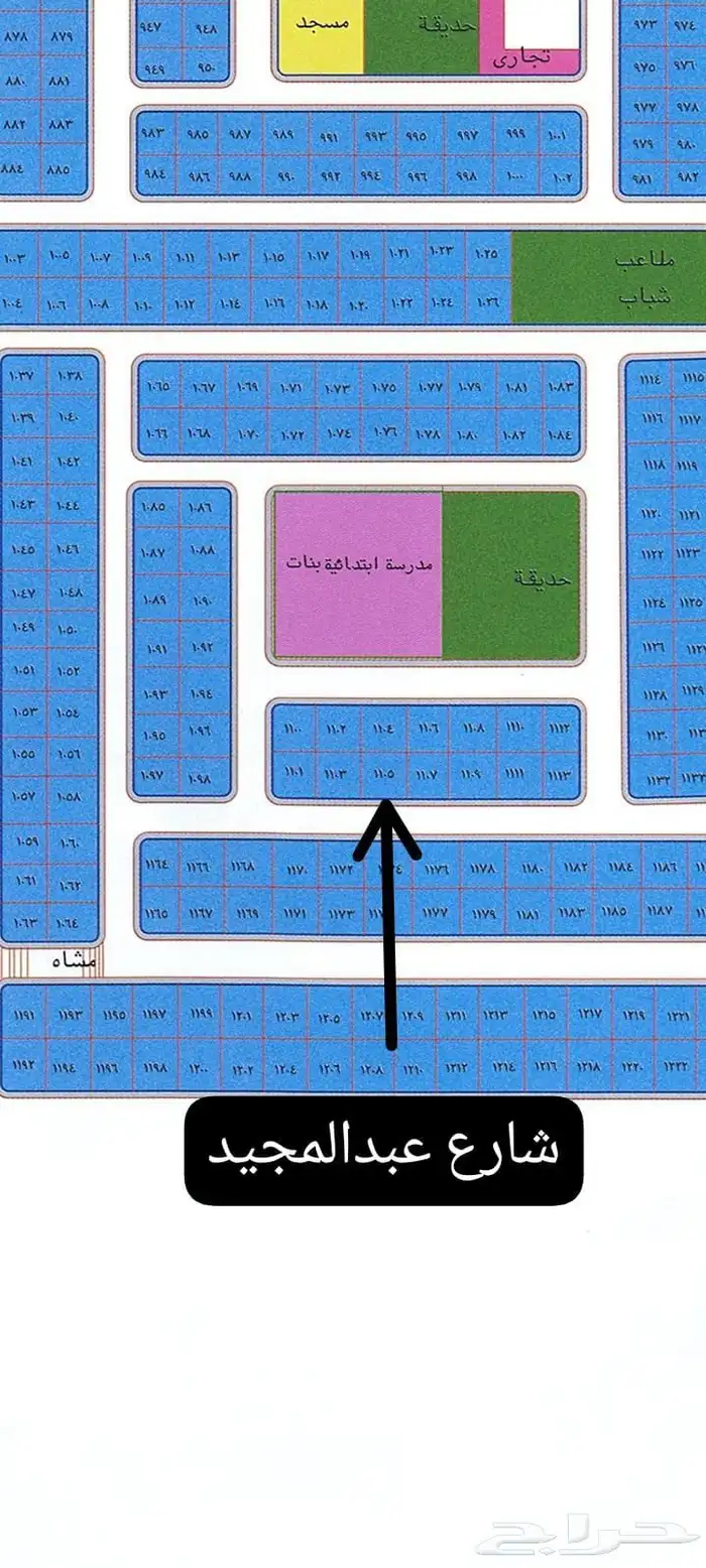 للبيع نص ارض في مخطط النسيم حي الياقوت جدة 0