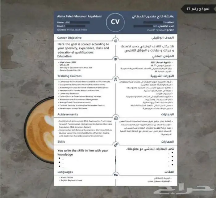 تصميم cv مميز يزيد من نسبت قبولك 0