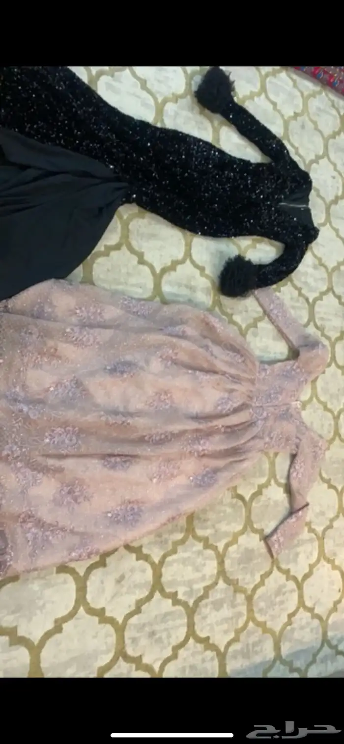 فستانين اسود و وردي ينلبس سمول وميديم 0