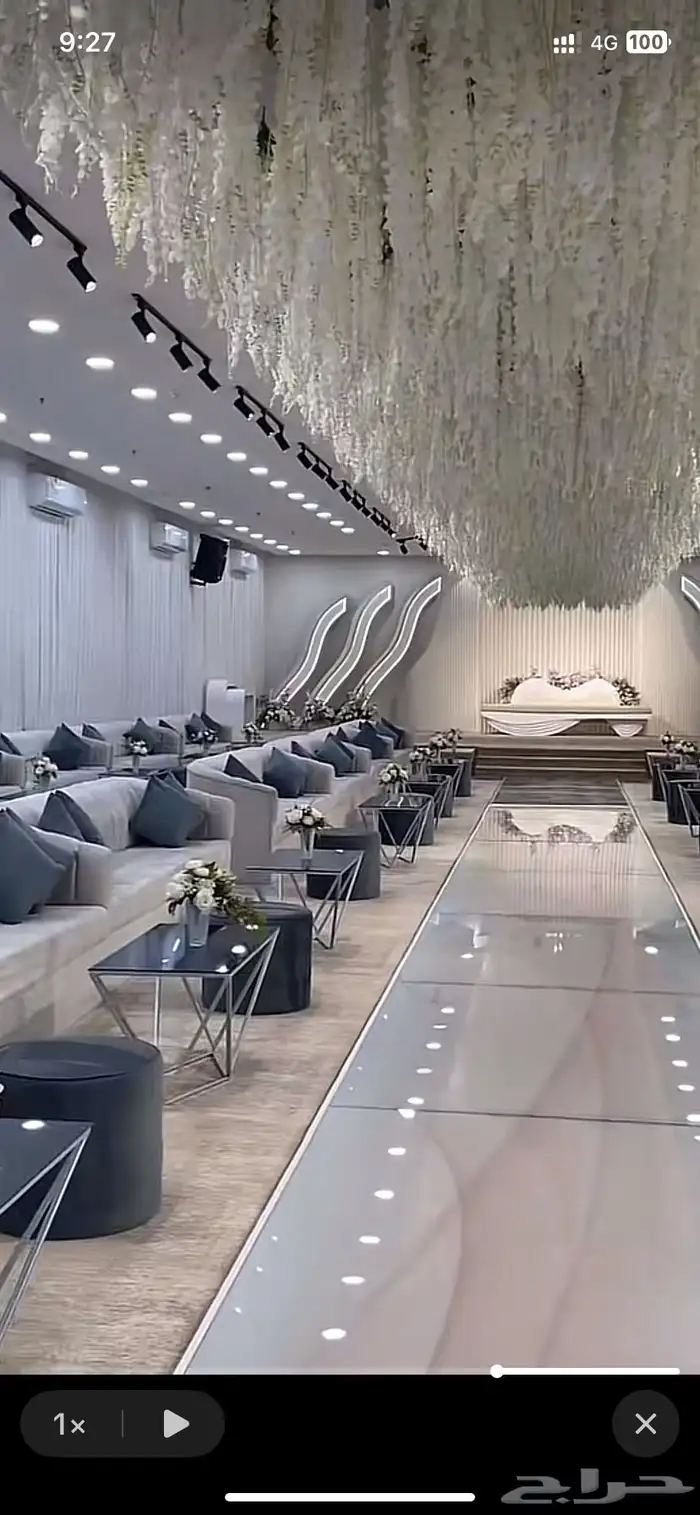 قاعة روز نساء ورجال لاحتفالات متوفر الحجز يوم 27 شهر7 هجري 1