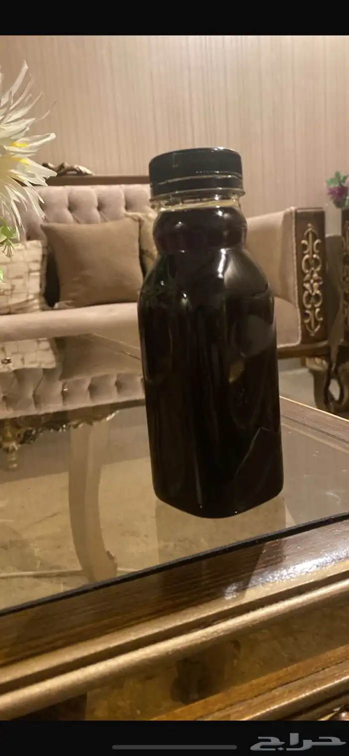 زيت القطران بسمسم مع نواه التمر لكثافه الشعر اصلي 100 0