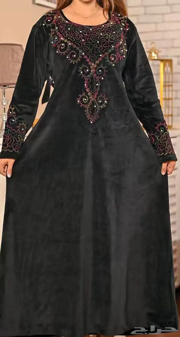 جلابيات مخمل جميلة 1