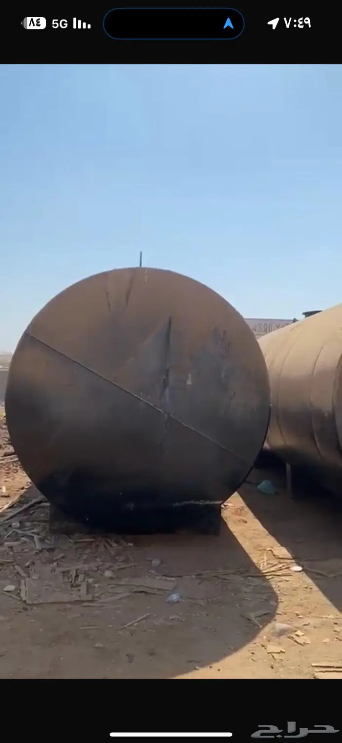 خزانات بنزين نظيفه وحديد محطة 1