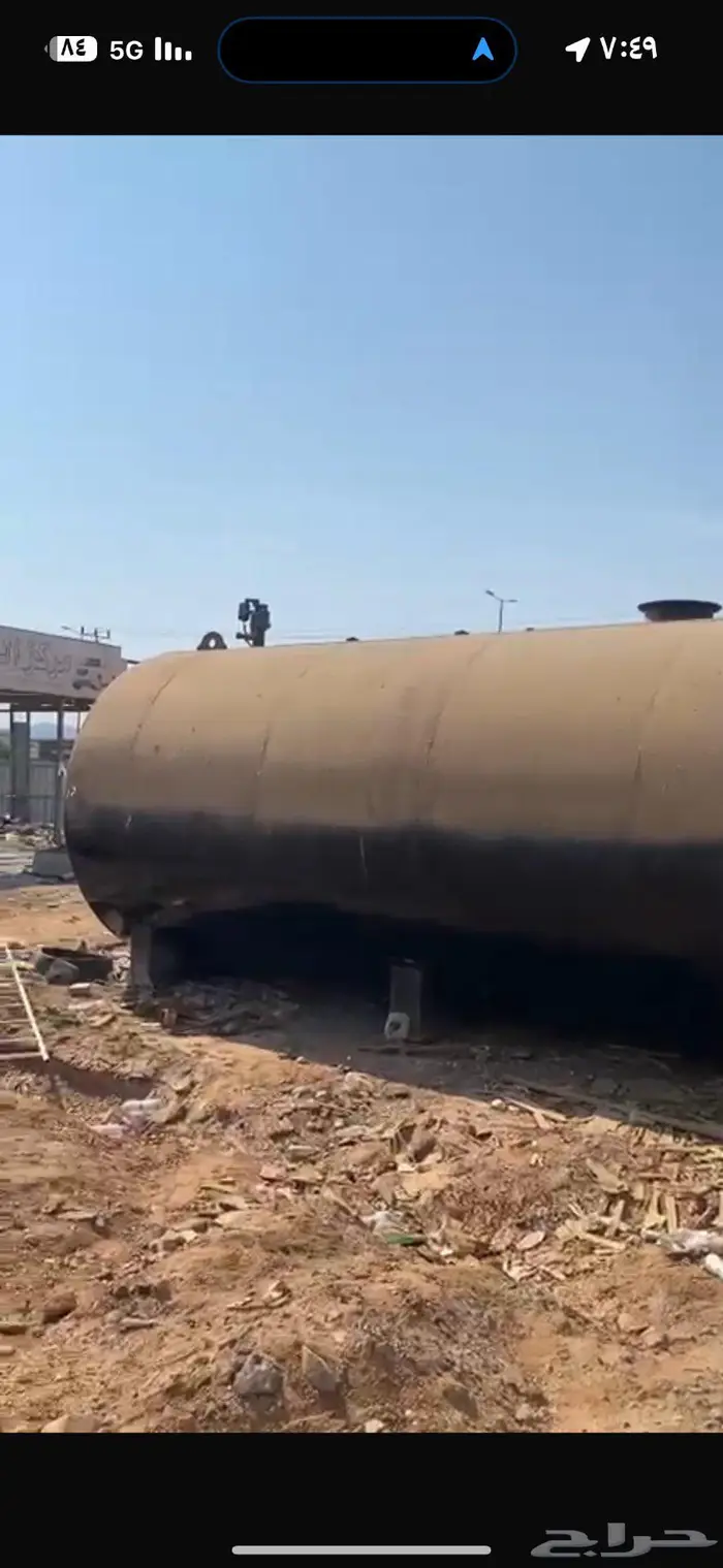 خزانات بنزين نظيفه وحديد محطة 2