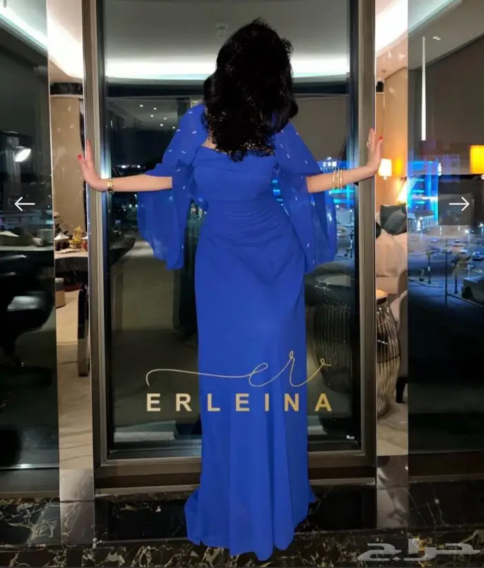 فستان طويل ازرق من ارلينا M 0