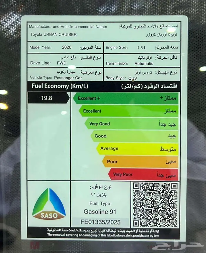 تويوتا اوربان كروزر فل كامل 2025 اقل سعر 17