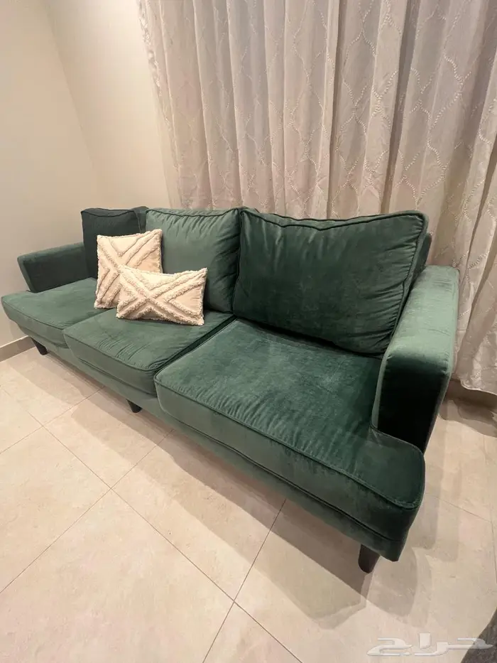 كنب اخضر انيق 1