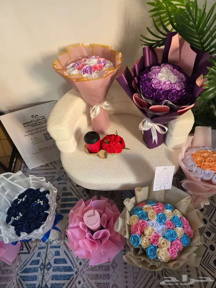 باقات ورد صناعي فاخرة من لمسة ورد 5