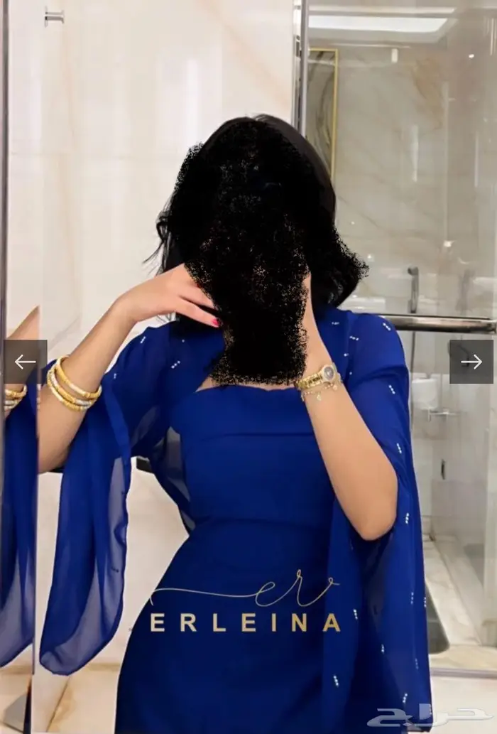 فستان طويل ازرق من ارلينا M 2