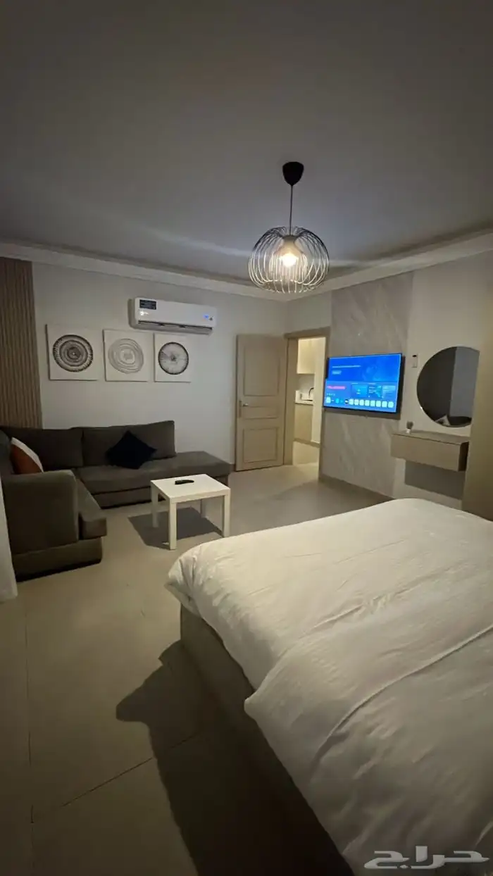 شقة استديو مفروش للايجار الشهري فاخرة مجهزة بالكامل 0