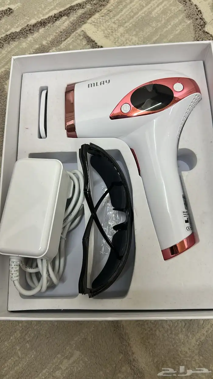 جهاز ليزر منزلي ماركة ملاي استخدام 4 مرات بكامل معداته 0