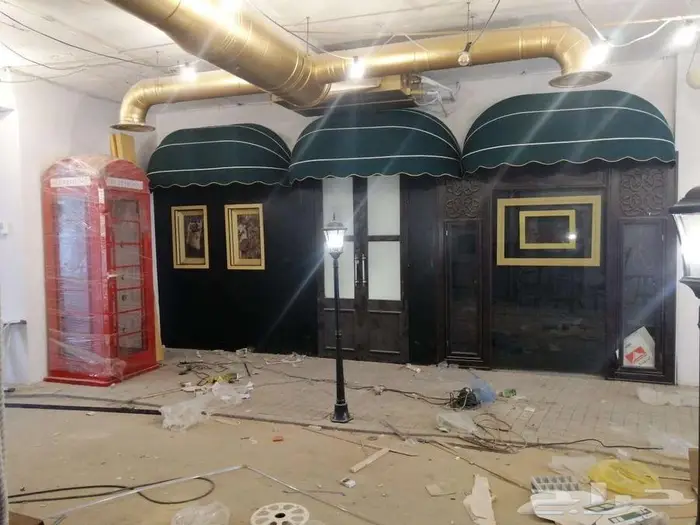 مظلات ديكورية للمقاهي ثابتة او متحركة 21