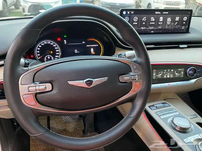 جينسيس gv70 موديل 2021 مستورد كوري 4 سلندر 2.5 10