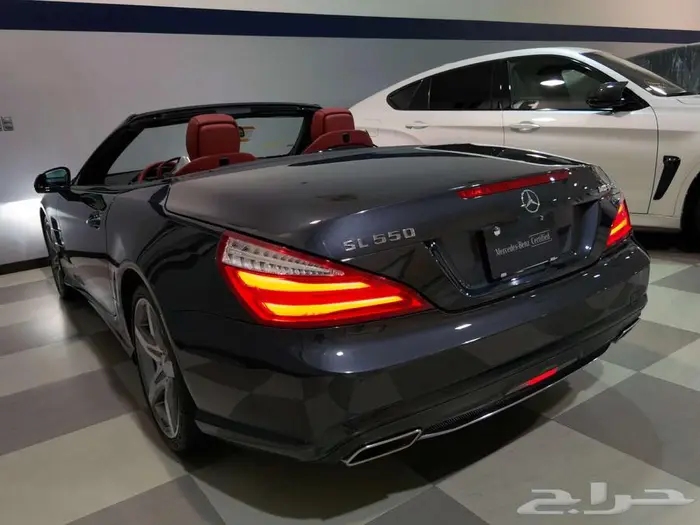 Mercedes SL 550 كشف لون مميز من النوادر عالشرط كالجديد 6