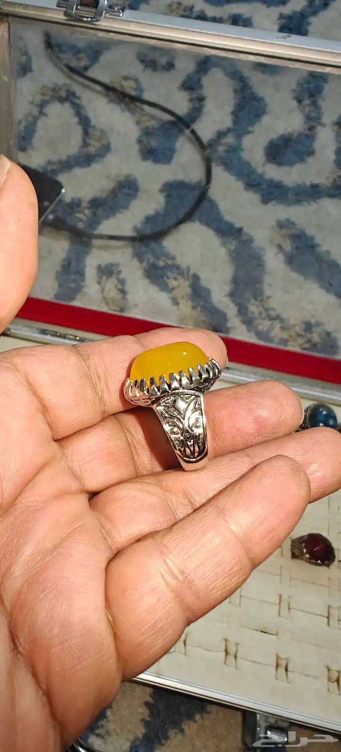 خواتم منوعه عقيق اندنوسي واحجار صياغه فضه اندنوسيه وتايلنديه 6