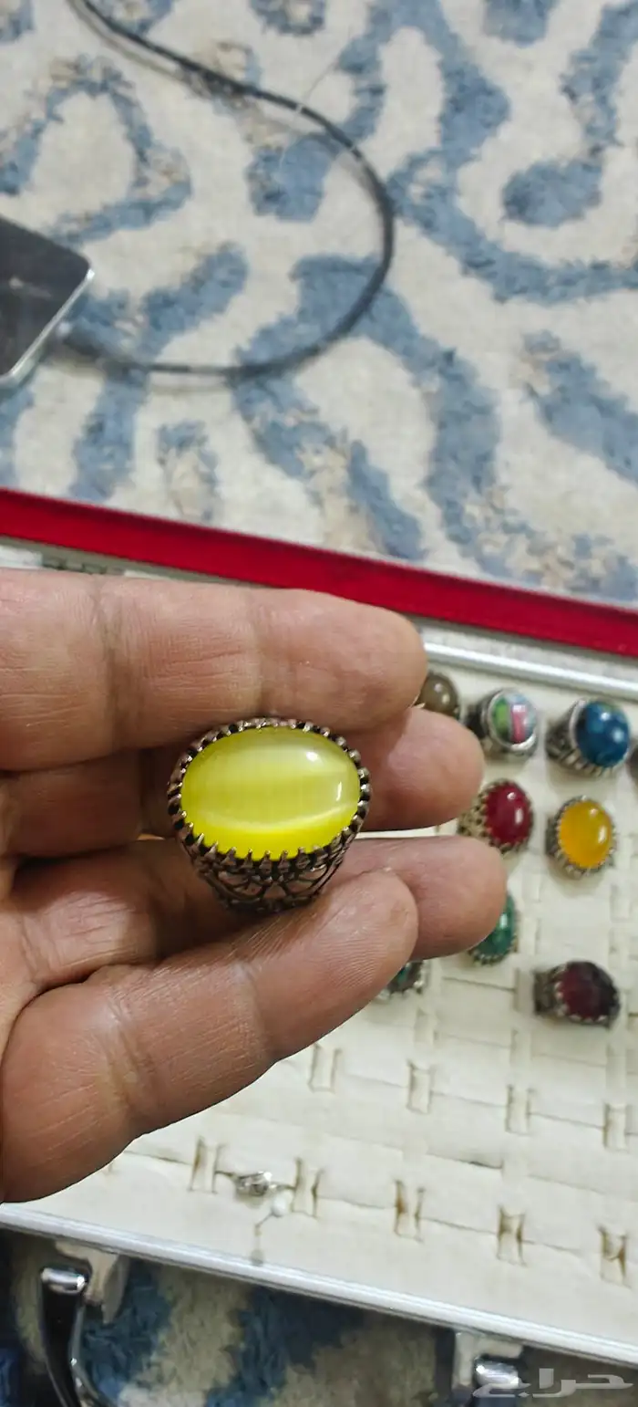 خواتم منوعه عقيق اندنوسي واحجار صياغه فضه اندنوسيه وتايلنديه 13