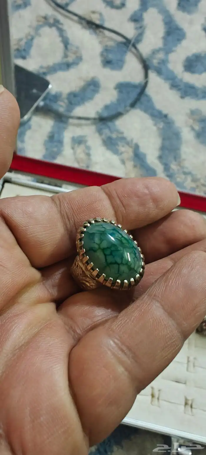 خواتم منوعه عقيق اندنوسي واحجار صياغه فضه اندنوسيه وتايلنديه 14