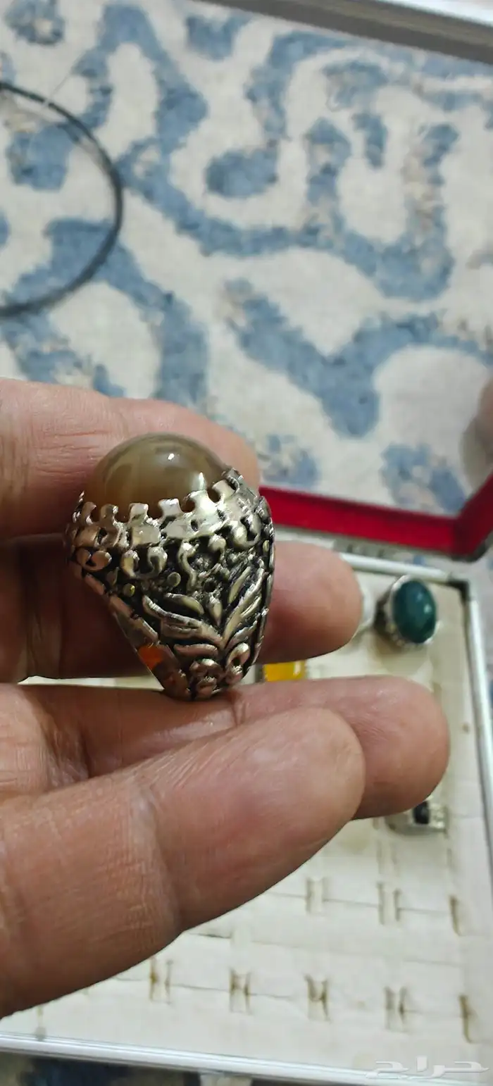 خواتم منوعه عقيق اندنوسي واحجار صياغه فضه اندنوسيه وتايلنديه 19