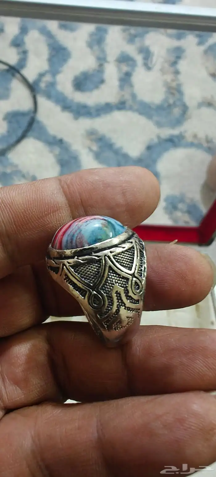 خواتم منوعه عقيق اندنوسي واحجار صياغه فضه اندنوسيه وتايلنديه 22