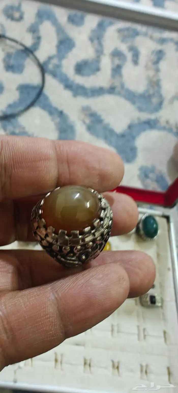 خواتم منوعه عقيق اندنوسي واحجار صياغه فضه اندنوسيه وتايلنديه 21